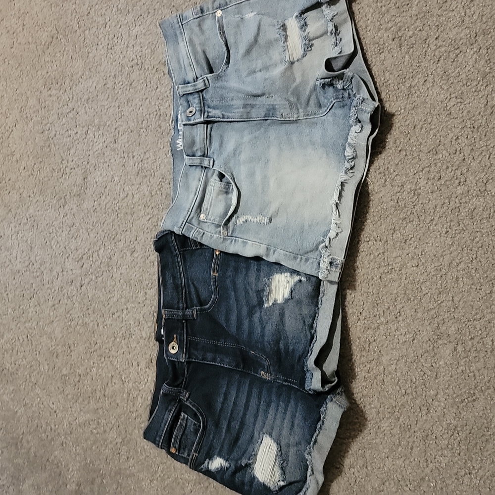 Juniors 2 pair of jean shorts